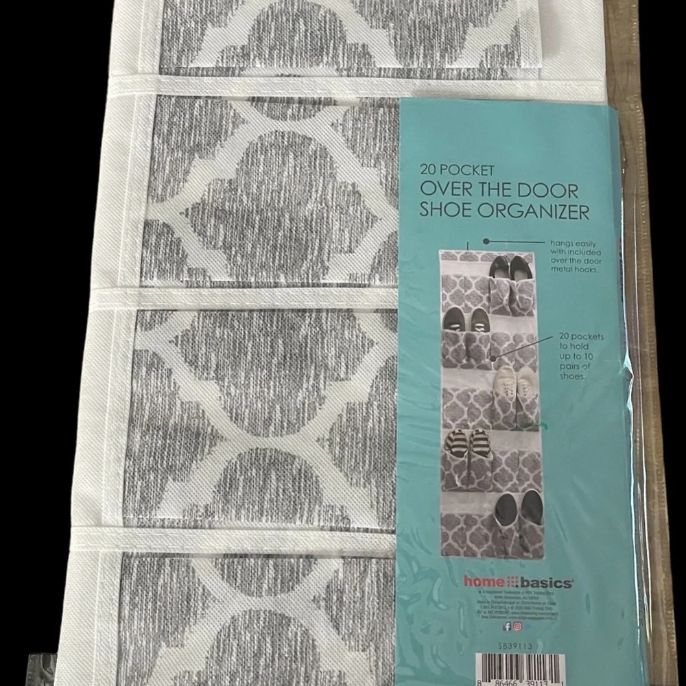 Home Basics 20 Pocket Over The Door Show Organizer